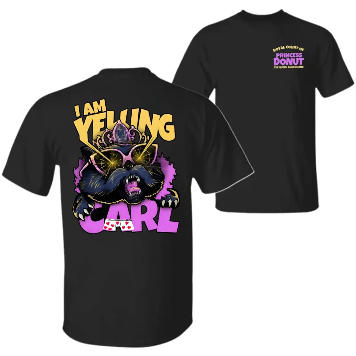 I Am Yelling Carl Two Sides Shirt, Princess Donut, Dungeon Crawler Carl, Litrpg Merch, Matt Dinnimann, Unisex Sweater Pullover Tee