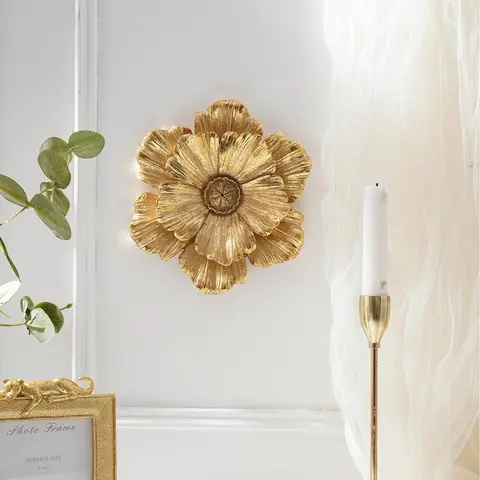 Vintage Flower Shaped Wall Decor, Resin Wall Hanging Ornament, Creative Wall Decor for Home Living Room Bedroom, Home Decor Ideas, Hangable, Decorative Hanging Piece, Wall Ornaments, Decoration Items