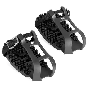 CyclingDeal Bike Bicycle Toe Clips Cage ONLY - Compatible with Peloton Bike & Bike+ Pedals Adapters - Convert Look Delta Pedals to Dual Function Pedals - Ride with Sneakers - New Version