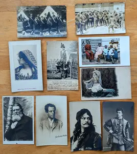 Antique Real Photo Post Cards - 10 Old Photograph Postcards to Choose From! Vintage Military, Portraits, Actors RPPC Postcards