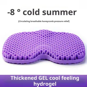 Honeycomb Gel Summer Seat Cushion, Breathable Cold Pad for Office & Car, Comfortable Sitting Cushion, Ideal for Hot Weather