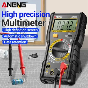ANENG SZ818 Digital Multimeter, 1999 Counts Multimeter with Backlit LCD, Measures AC/DC Voltage, DC Current, Resistance, Capacitance, Diode & Continuity for Electricians & DIYers