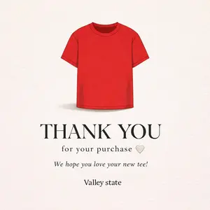 Thank You Gift For Purchasing Our T-shirt, Sweatshirt, Hoodie - Gift For Holiday - Men Women Top - Streetwear - Outfit - Valley State