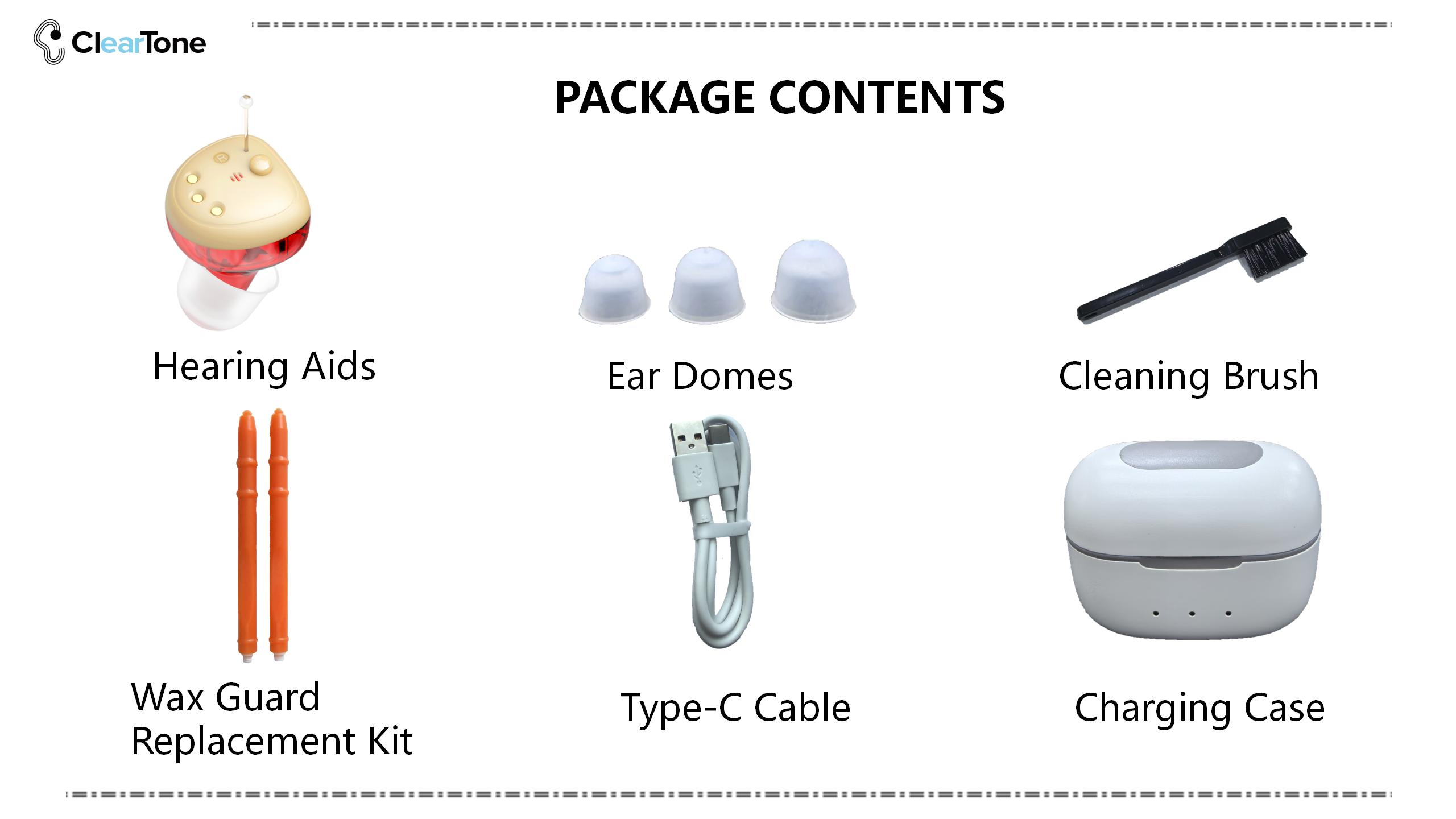 Reduction, Ultra Mini ITE Design for Discreet All-Day Wear, Clear Voice Enhancement, Bluetooth Streaming, Long Battery Life & Portable Charging Case for Daily Conversation, Music & Outdoor Use
