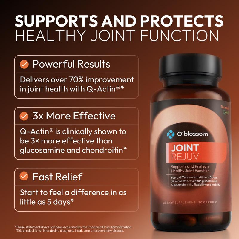 O'blossom Daily Nutrition Combo Set - 8-Piece Multi-Supplement Bundle for Everyday Health Dietary Support with Liver Health, Joint Support, and Stress Relief