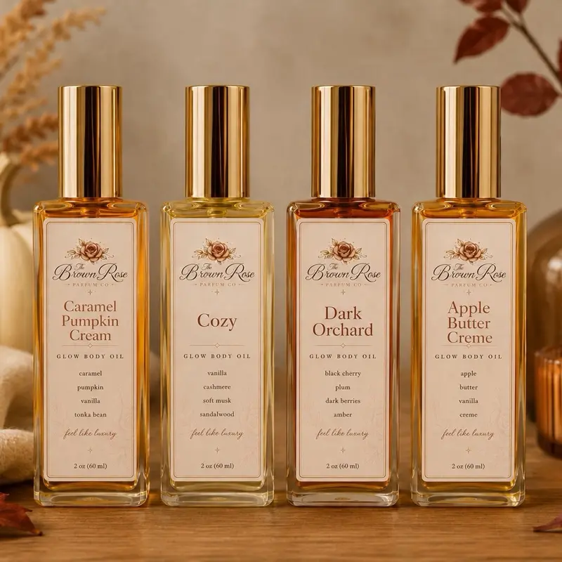 Fall Nourishing Glow Beauty Body Oil, Soft Skin Moisturizer, Aromatherapy Body Oil for Every Skin Type