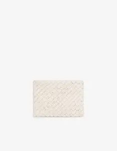 NIEVES WOVEN CLUTCH OFF WHITE