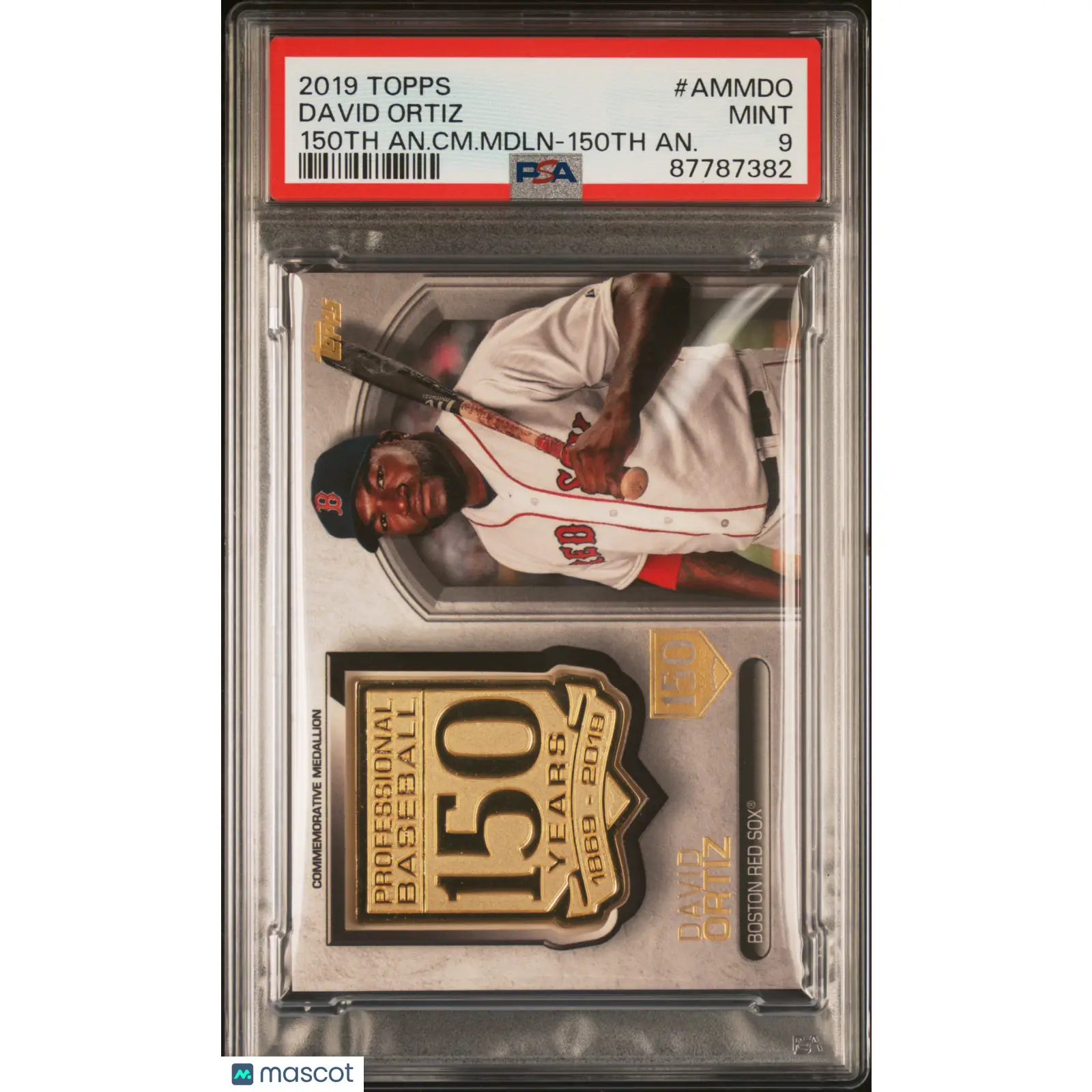 David Ortiz PSA 2019 Topps 150th Medallion Baseball #AMMDO 9 87787382