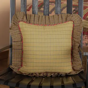 Cabin Patch Ruffled Pillow