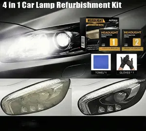 Glod Ride Headlight Coating Agent Restoration Fluid Oxidation Remover Lens Cleaner Refurbisher Quick-Drying Scratch-Resistant Liquid Remove Oxidation Enhance Protection for Car