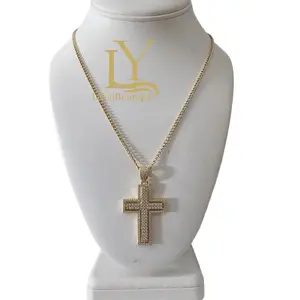 LaYaiBoutique #1868 14k gold plated cross necklace and pendant high quality