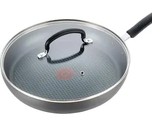 10-Inch Hard Anodized Nonstick Fry Pan with Lid – Oven & Broiler Safe, Dishwasher Safe, Black