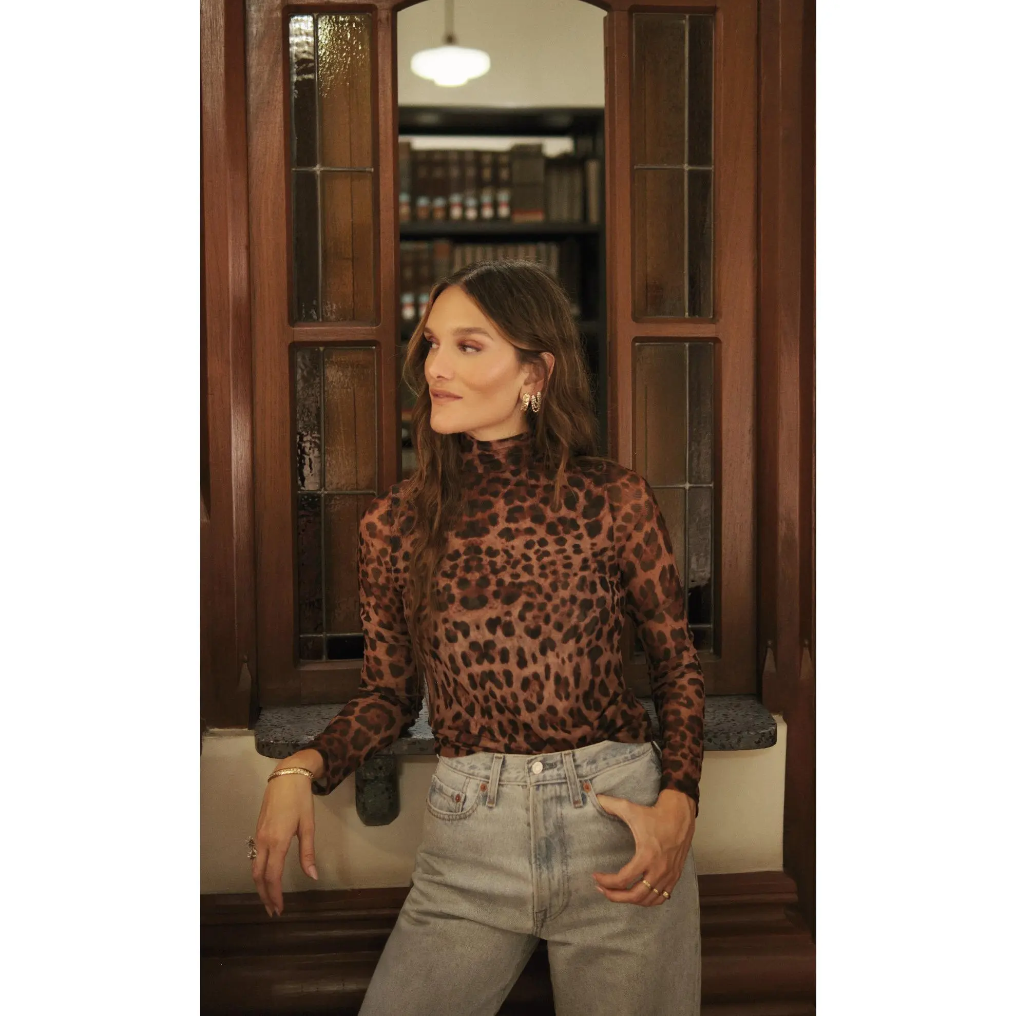 Colza Cheetah blouse