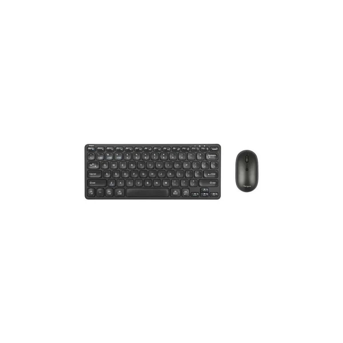 Targus AKM620AMUS Portable Wireless Keyboard & Mouse Combo - Low Profile Keyboard, Bluetooth 5.1 Multi-Device Accessory Set with AAA Size Batteries, Protective Compact Computer Accessory for Office Use