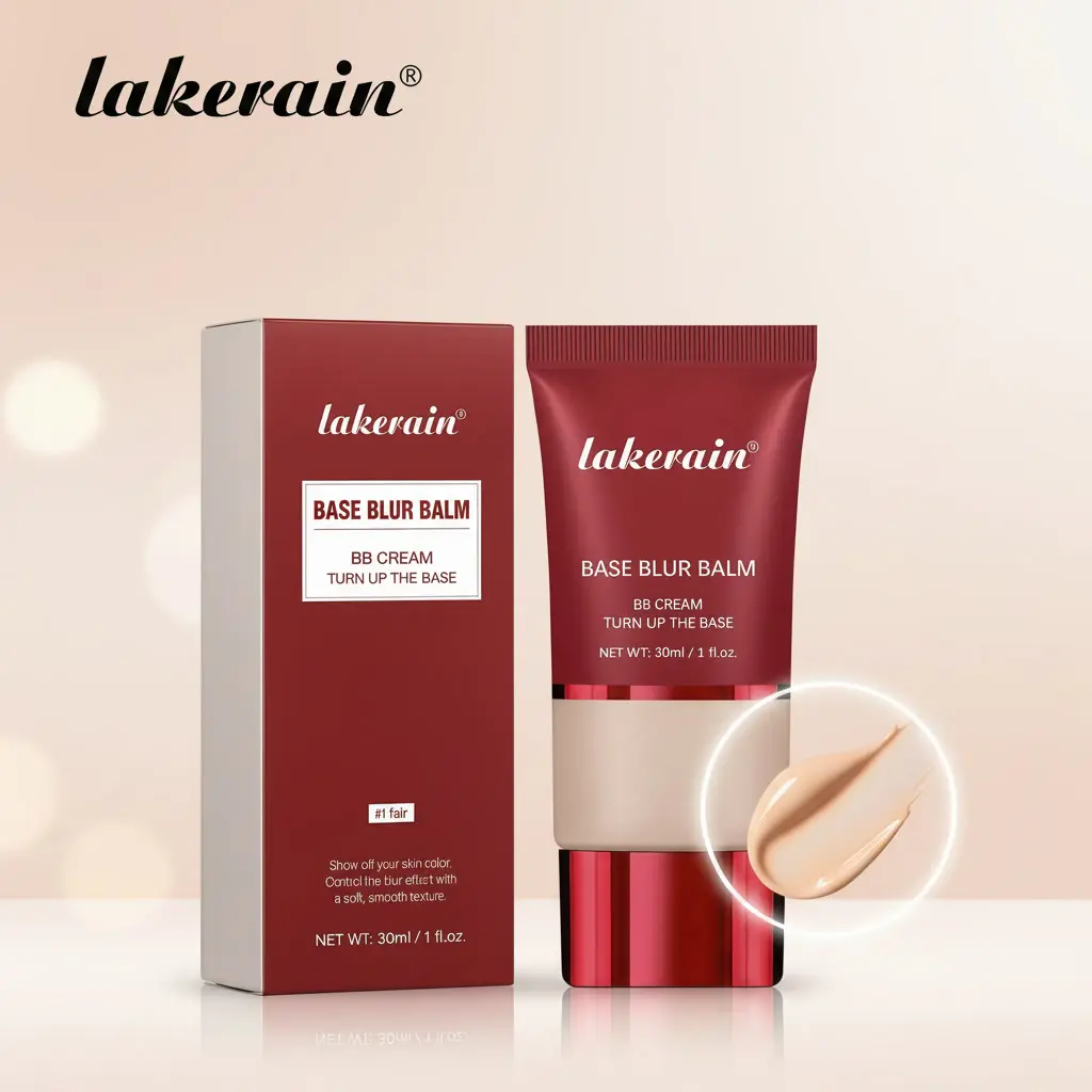 Lakerain Base Blur Balm BB Cream, Long Lasting WaterproofFlawless Coverage Foundation, Pore Blurring Moisturizing SkinTint Makeup Base 30ml 3 Shades