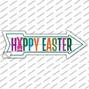Happy Easter Novelty Arrow Sticker Decal