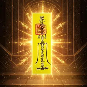 Taoist ritual tool/amulet for peace and smooth progress, attracting wealth and blessings, enhancing fortune and destiny abilities