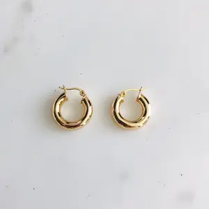 Gold Hoops - Hollow Lightweight Design for Versatile Use