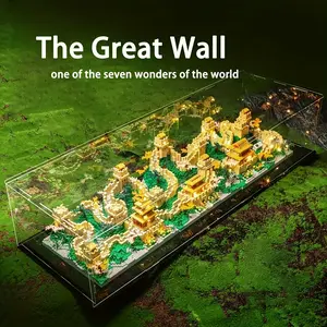 Chinese Famous Landmark Great Wall Stem Building Blocks Set, 3D DIY Geographical Model Kit, Perfect Gift for Geography Enthusiasts