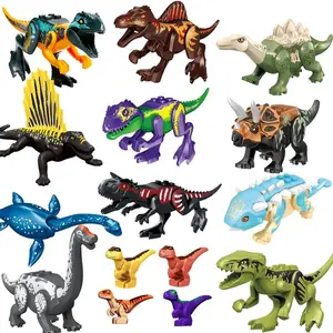 Jurassic Dinosaurs Building Blocks Indominus Rex DIY Tyrannosaurus Action Figure Models Children Toys Animals Christmas Gifts
