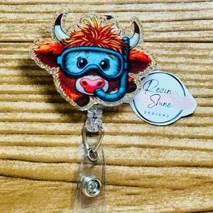 Snorkel Cow Badge Reel