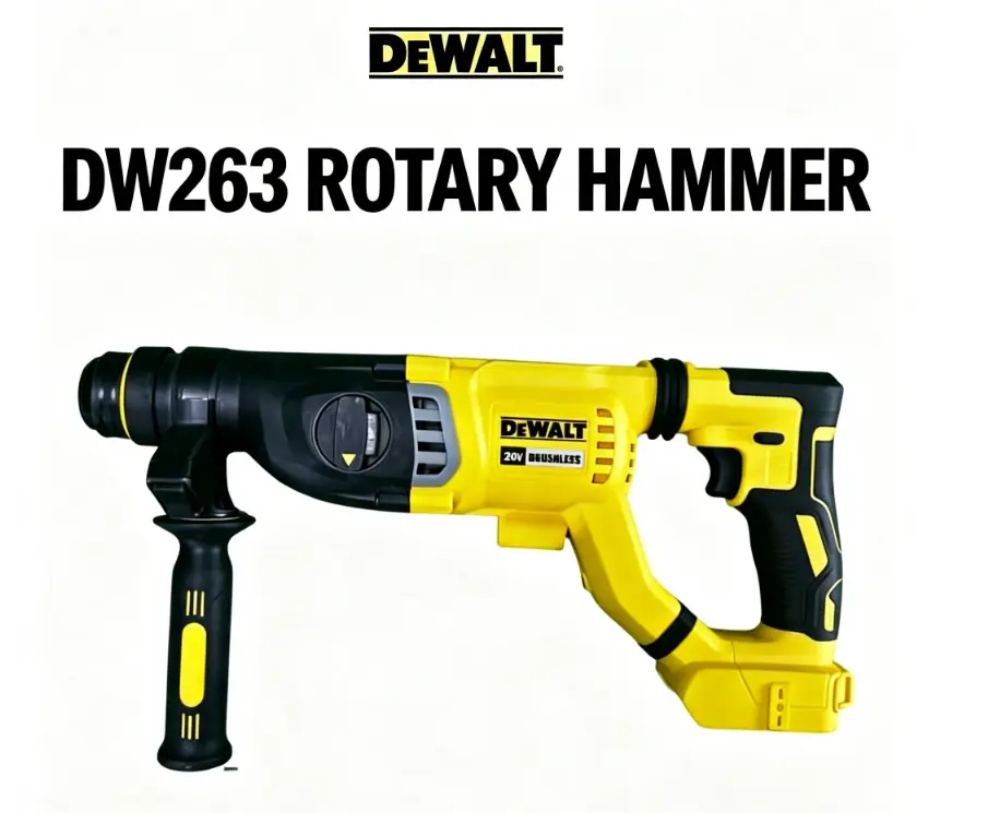 Dewalt DCH263 Brushless Battery-Operated Rotary Hammer, Handheld Power Tool with Matched Drill Fittings Kit for Drilling, Chiseling, Building Construction, Concrete Machining products impact