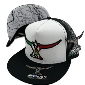 SALTILLO TEXHORN WHITE AND BLACK MX CAP SALTILLO TEXHORN WHITE AND BLACK MX CAP