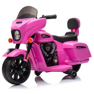 Pink 6V Licensed Ride On Motorcycle For Kids Toddlers With Music Headlight Electric Dirt Bike Ages 18 Months To 5 Years Red Personalized Riding Kickscooter