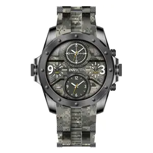 Gunmetal Invicta Men's Coalition Forces Watch Watch - Camouflage Camouflage Dial Bold Oversized Statement Timepiece