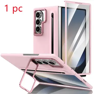 High-Quality Phone Case for Samsung Galaxy Z Fold7/6/5/4/3, Includes Tempered Glass, Stylus Pen, Stand, Anti-Slip, Shockproof
