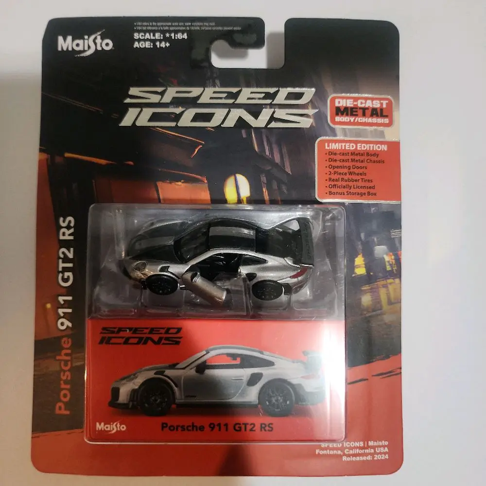 Maisto Porsche 911 GT2 RS Speed Icons 2025 Die-Cast Metal 1:64 Scale Limited Edition Collectible Car Model