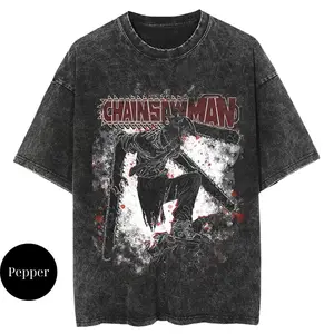 Chainsaw Man Fury Vintage T-Shirt, Chainsaw Man, Anime Shirt, Vintage T-Shirt, Unisex Cotton Crewneck T-Shirt Menswear Womenswear Underwear Streetwear Top