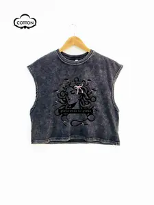 Women's Greek Mythology Medusa Cotton Vest Top, Loose Fit Animal Print Design, Casual All-Season Wear, Girls Will Be Girls Style