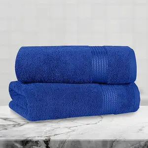 Mocassi 2-Pack Turkish Cotton Bath Towel Set, Hotel Premier Quality with Absorbent Touch, 27in x 54in