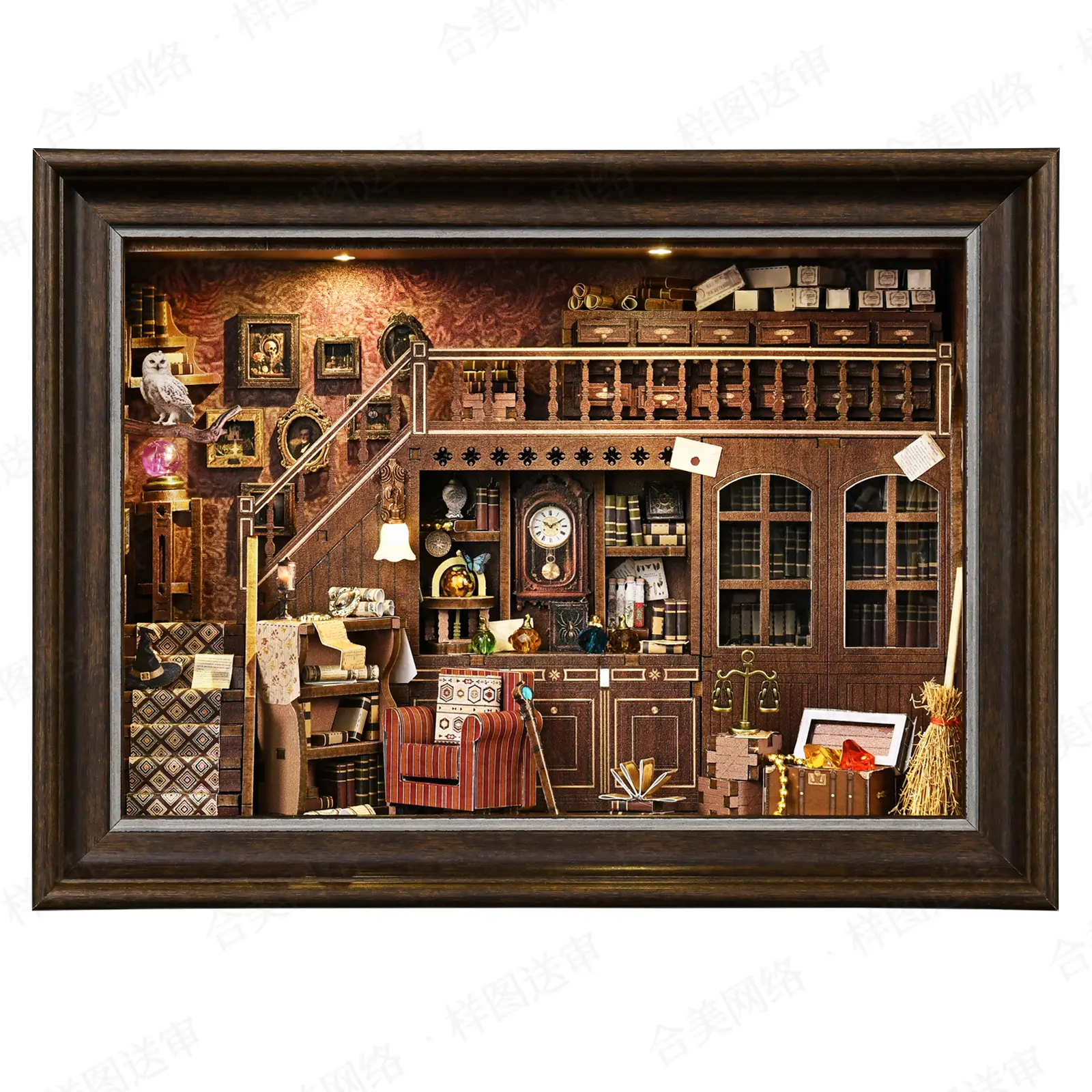 ETKVR ZR08 Attic Secret Room Book Nook Kit - 3D Wooden Puzzle with