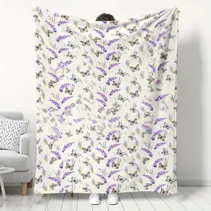 Berkshire Velvetsoft Floral Throw in Gift Box, Plush Flannel Blanket, Soft and Cozy, Perfect for Home Decor, Ideal Gift Choice