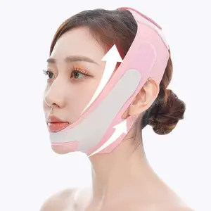Pink Reusable V Line Lifting Mask, Double Chin Reducer, Face Lifting Band, Face Lifting Strap, Face Lifting Tool, Skin Care Tool for Women, Facial