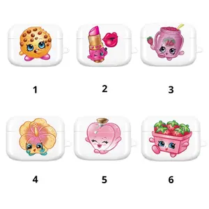 Shopkins Cartoon Print Airpods case, Cute Cartoon Shopkins Case Cover For Airpods 1,2,3,4 & Airpods Pro 1 2 3