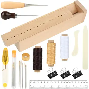 21 count Book Binding Kits, Book Binding Cradle,Book Press with Book Making Tools for Bookbinding Hole Punching, Portable Bookbinding Supplies for Bookbinding Crafts and Sewing