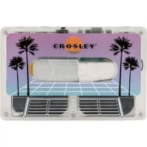 Crosley CR3045TL-VW Cassette Tape Portable Wireless Bluetooth Speaker, Vaporwave Translucent