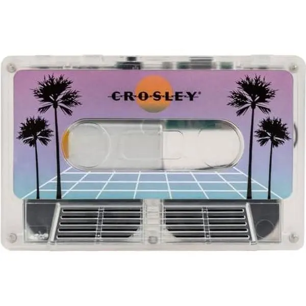 Crosley CR3045TL-VW Cassette Tape Portable Wireless Bluetooth Speaker, Vaporwave Translucent