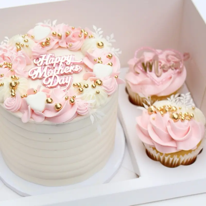 Bento Cake and 2 cupcakes box- 5 pack Bento Cake and 2 cupcakes box- 5 pack