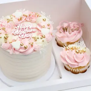 Bento Cake and 2 cupcakes box- 5 pack