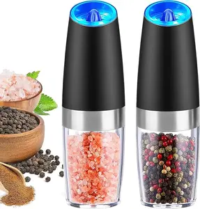 Electric Salt & Pepper Grinder set,Battery Powered Household Seasoning Grinder, Portable Handheld Grinder For Kitchen