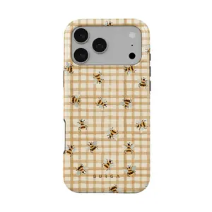 Honeycomb Burgatucase iPhone 17 Pro Max, 16, 15, 14, 13, 12, 11 Tough Case, Honey Bee Aesthetic Phone Cover, MagSafe Compatible Shockproof Protective Smartphone Case