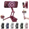 OMOTON TP02-Pro 5-in-1 Folding Smartphone Travel Tripod - Magnetic Mobile Mount, Arca-Type Base with 1/4" Screw Hole, Adjustable Rotating Stand, for iPhone 12-18 Series, Selfie Vlogging Equipment Phone Accessory