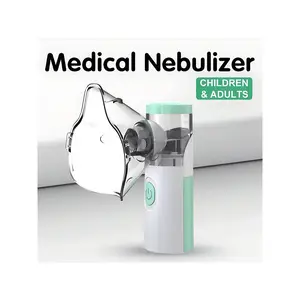 Nebulizer, Portable Nebulizer, Nebulizer Machine For Adults And Kids,For Breathing Problems, Nebulizer Masks And Adjustable Nebulization Rate Mesh Nebulizer With USB Power Cord, Facial Hydration (No Include Battery)