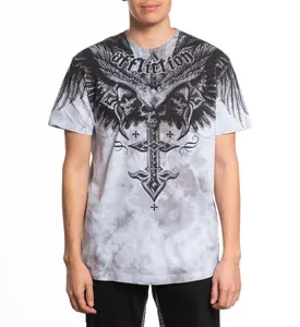 AFFLICTION Men's Graphic T-shirt - Death Eyes Design AFFLICTION Men's Graphic T-shirt - Death Eyes Design