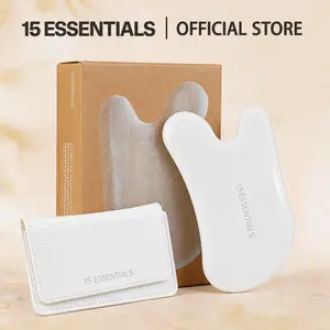Ceramic Gua Sha Tool for Face Lifting & Lymphatic Drainage – Jawline Sculpting Facial Massage Tool for Depuffing & Glow Skin Routine outdoorfun