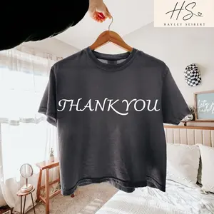 Thank You Giftt For Ordering Our Boxy Croptop, Comfort Colors T-Shirt For Your Next Purch, Customer Appreciation T-Shirt Casual
